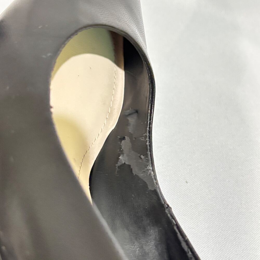 Alfani women JEULES Leather Pointed Toe Classic Pumps mid heel black sz 8 Career - Picture 9 of 12